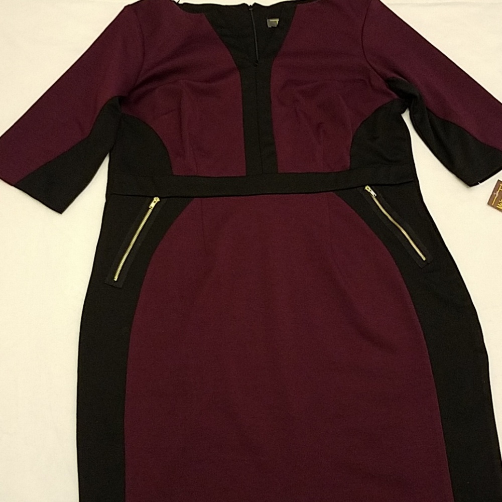 Burgundy dress